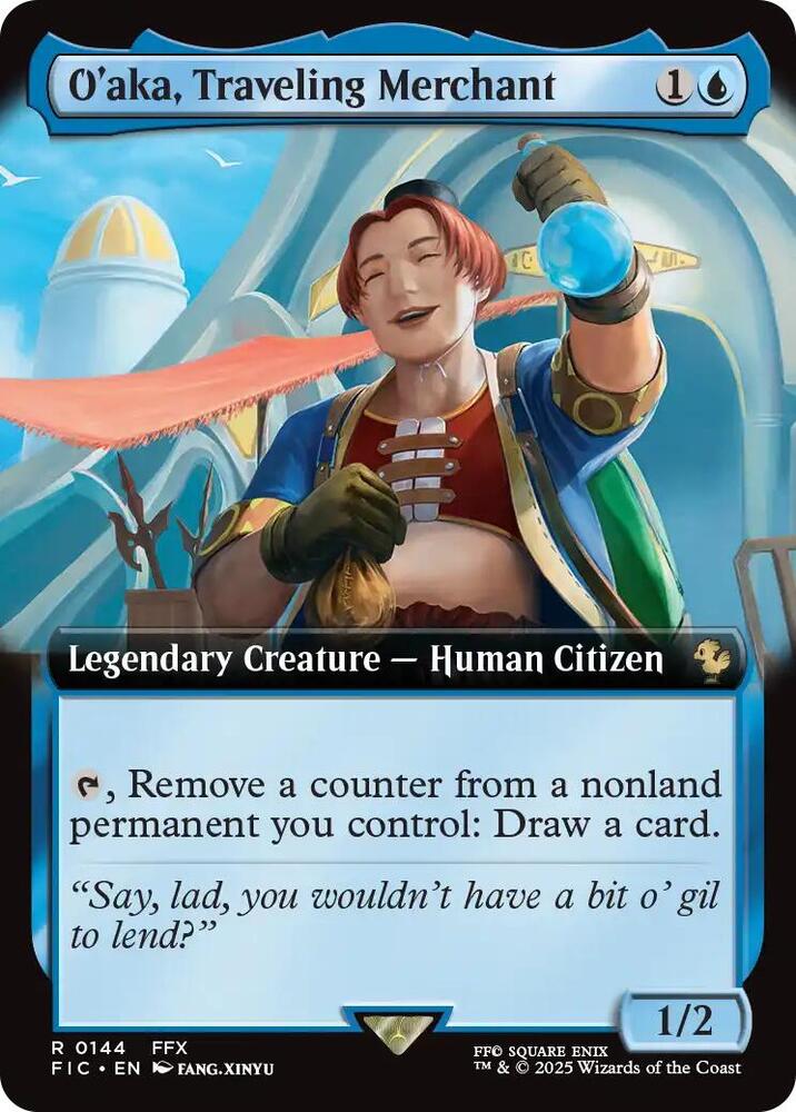 O'aka, Traveling Merchant 144 (Commander: FINAL FANTASY)  - Extended Art
