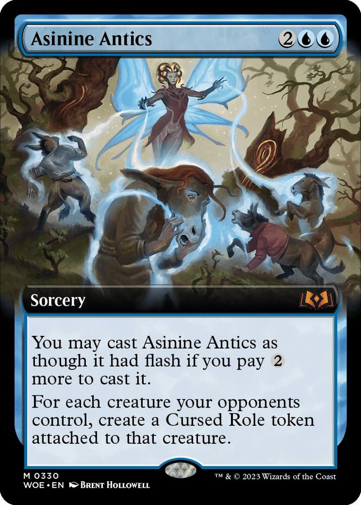 Asinine Antics Extended Art (Wilds of Eldraine) 