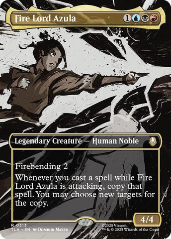 Fire Lord Azula 0313 Borderless 313 (Avatar: The Last Airbender)  - Foil