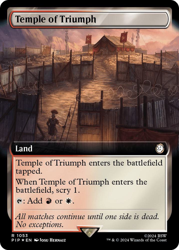 Temple of Triumph Extended Art Surge Foil (Universes Beyond: Fallout)  - Foil