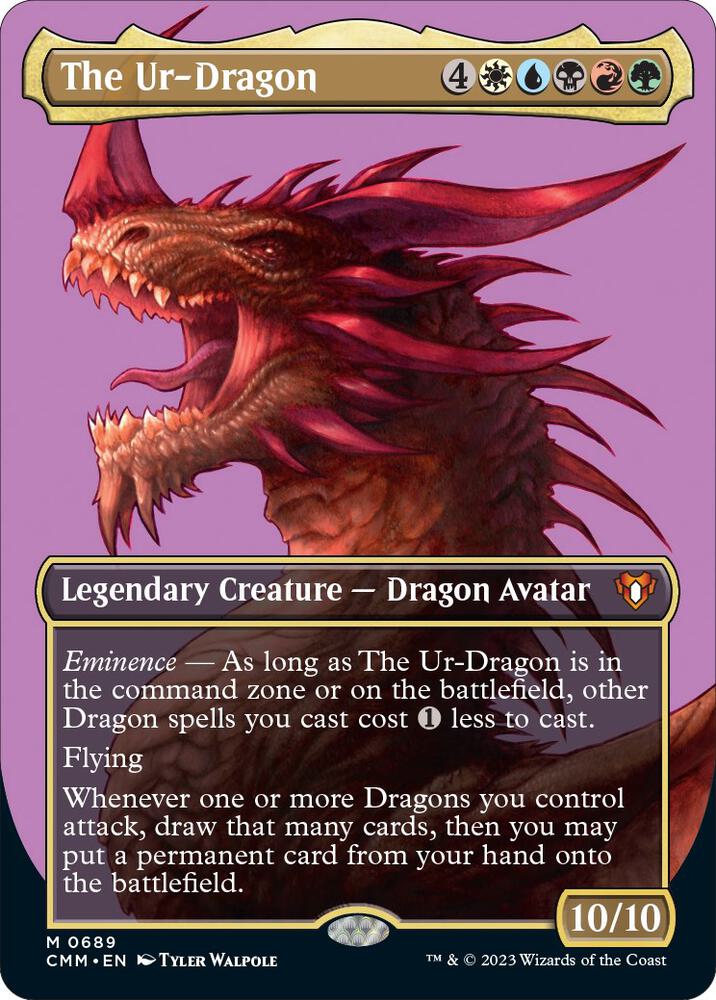 The Ur-Dragon 689 (Commander Masters)  - Borderless