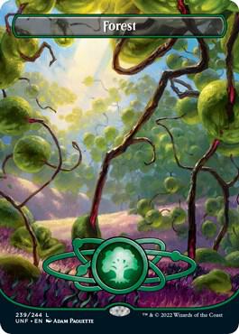 Forest 239 Borderless (Unfinity)  - Foil