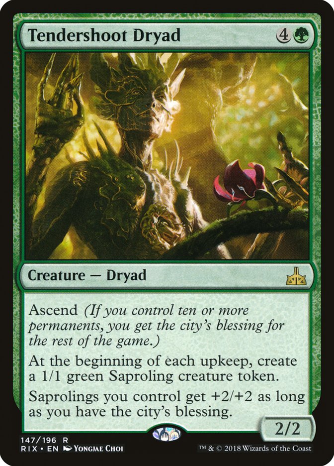 Tendershoot Dryad 147/196 (Rivals of Ixalan) 
