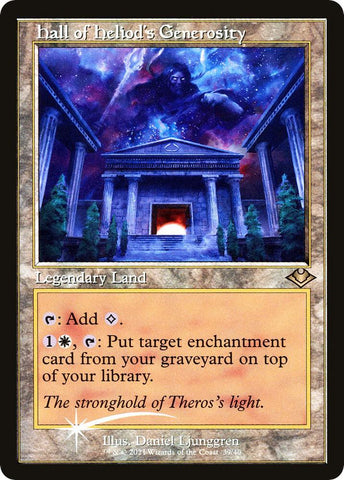 Hall of Heliods Generosity Retro Frame (Modern Horizons)  - Foil