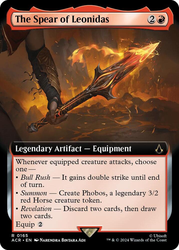 The Spear of Leonidas Extended Art (Universes Beyond: Assassin's Creed)  - Foil