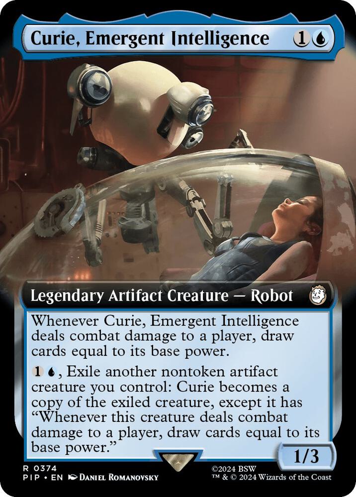 Curie Emergent Intelligence Extended Art (Universes Beyond: Fallout)  - Foil