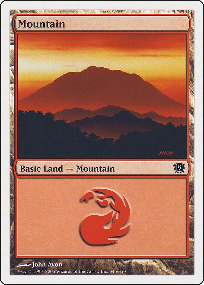 Mountain 345 (9th Edition)  - Foil