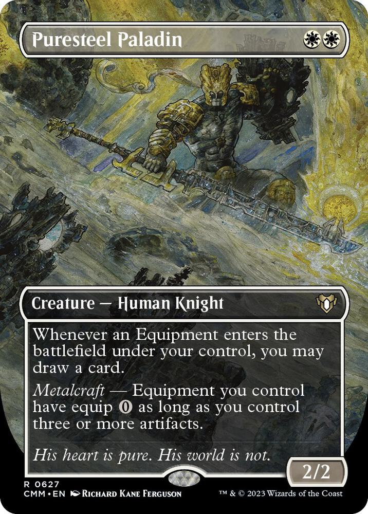 Puresteel Paladin 627 (Commander Masters)  - Borderless