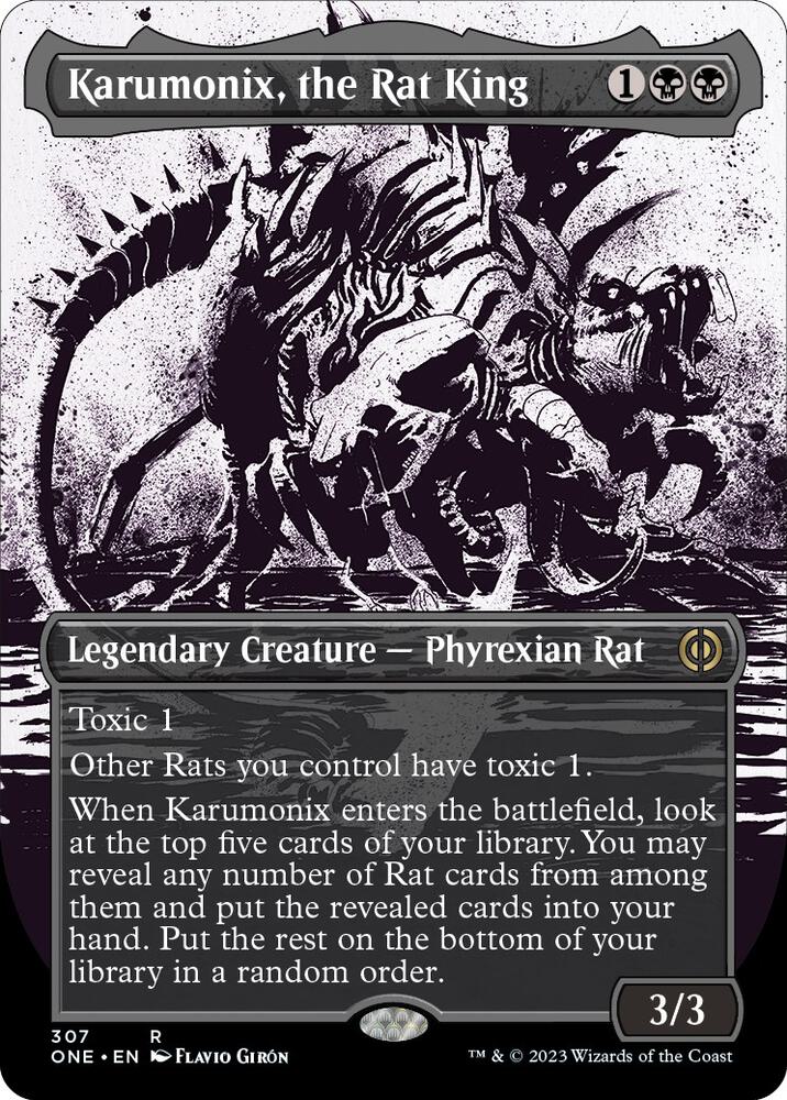 Karumonix the Rat King Showcase (Phyrexia: All Will Be One)  - Foil