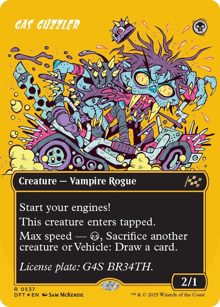 Gas Guzzler Borderless First Place Foil (Aetherdrift)  - Foil