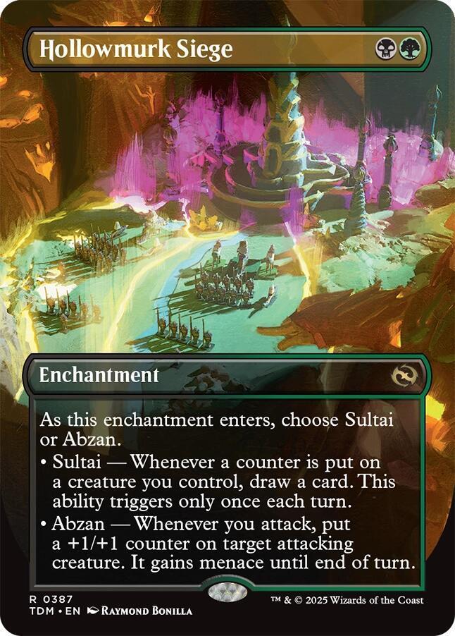 Hollowmurk Siege Borderless (Tarkir: Dragonstorm)  - Foil