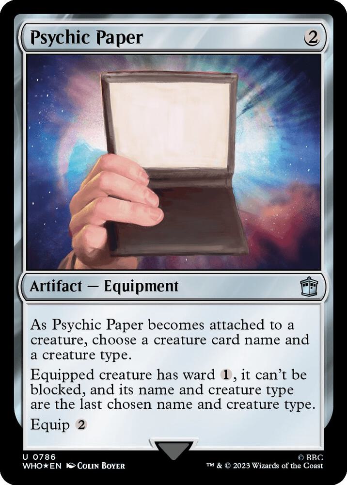 Psychic Paper 786/331 (Universes Beyond: Doctor Who)  - Surge Foil