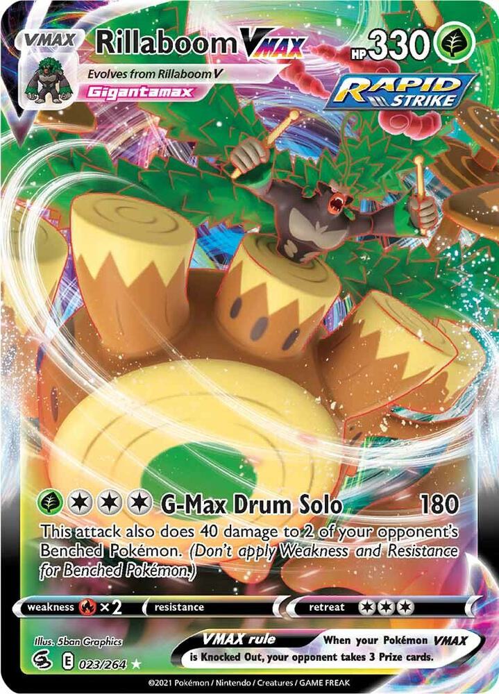 Rillaboom VMAX 023/264 (SWSH08: Fusion Strike)  - Holofoil