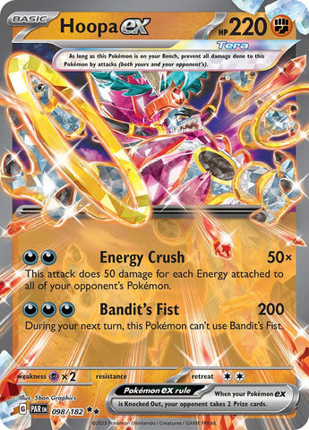 Hoopa ex 098/182 (SV04: Paradox Rift)  - Holofoil
