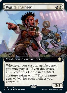 Digsite Engineer Extended Art (Commander 2021) 