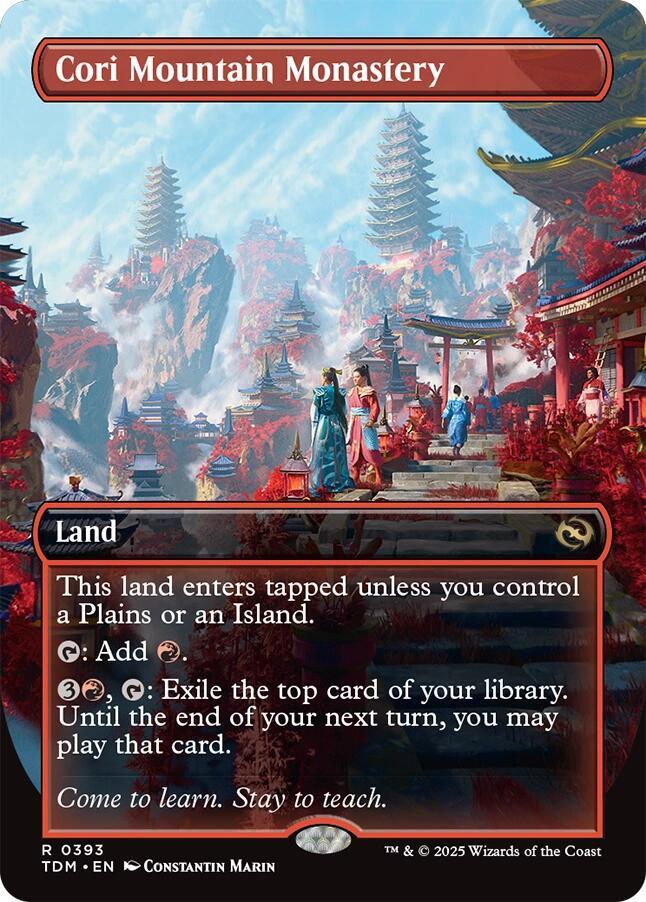 Cori Mountain Monastery Borderless (Tarkir: Dragonstorm)  - Foil