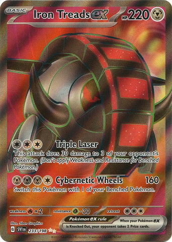 Iron Treads ex 233/198 (SV01: Scarlet & Violet Base Set)  - Holofoil