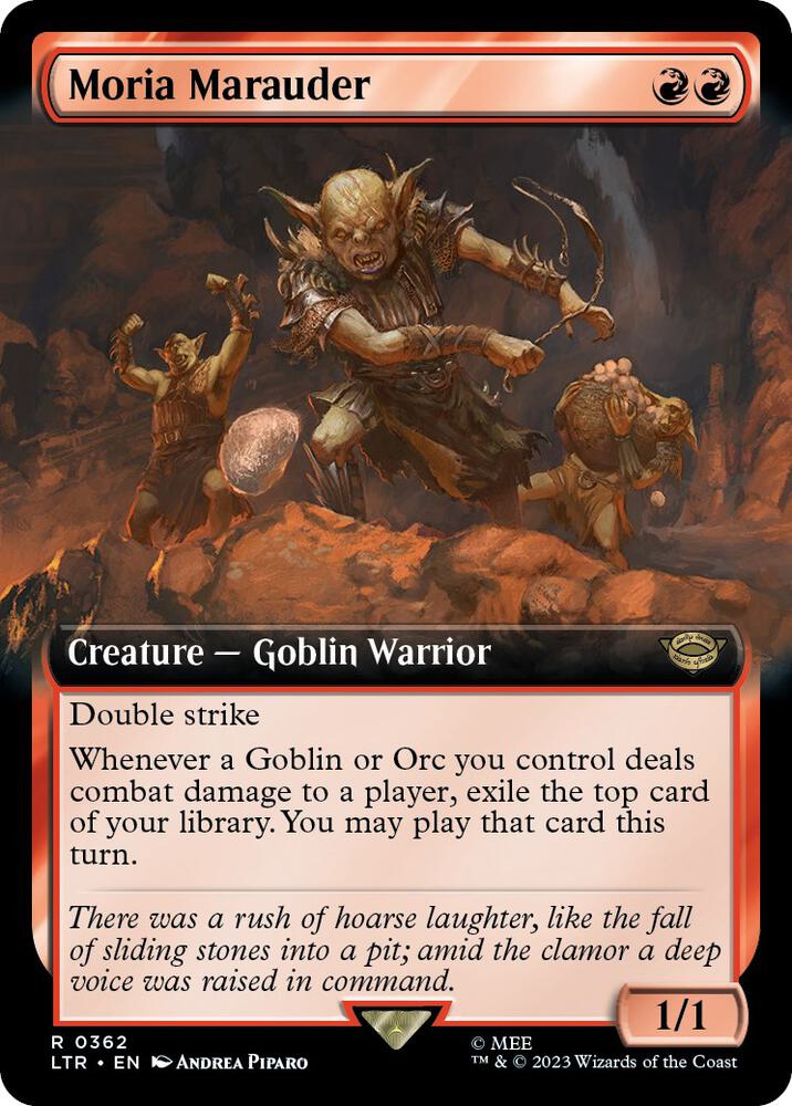 Moria Marauder 362 (Universes Beyond: The Lord of the Rings: Tales of Middle-earth)  - Extended Art
