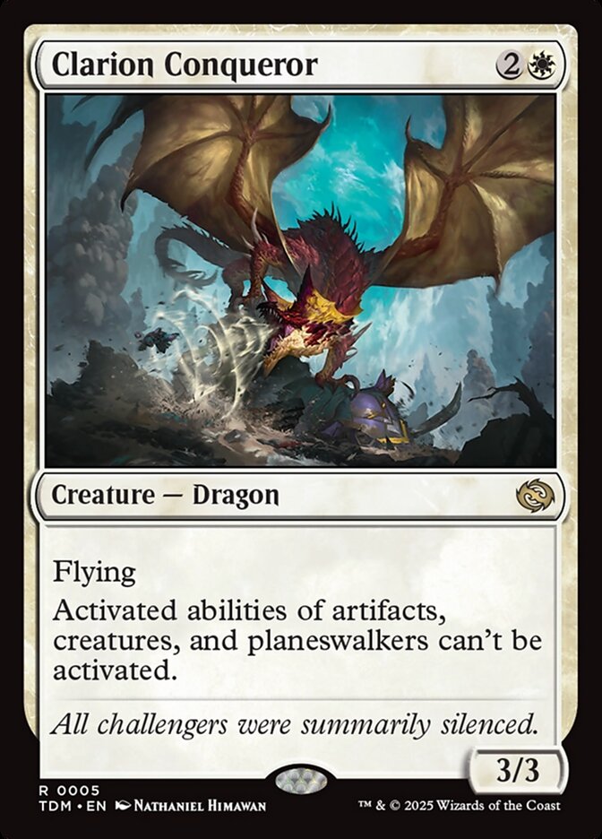 Clarion Conqueror (Tarkir: Dragonstorm)  - Foil
