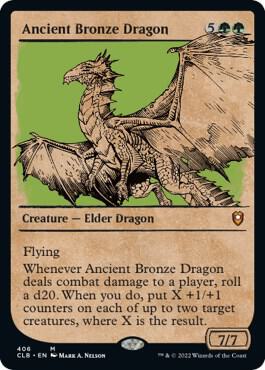Ancient Bronze Dragon Showcase (Commander Legends: Battle for Baldur's Gate) 