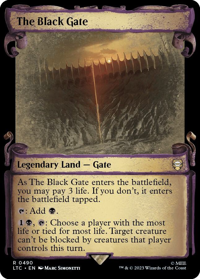 The Black Gate Showcase Scrolls (Commander: The Lord of the Rings: Tales of Middle-earth) 