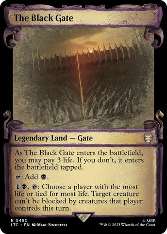 The Black Gate Showcase Scrolls (Commander: The Lord of the Rings: Tales of Middle-earth) 
