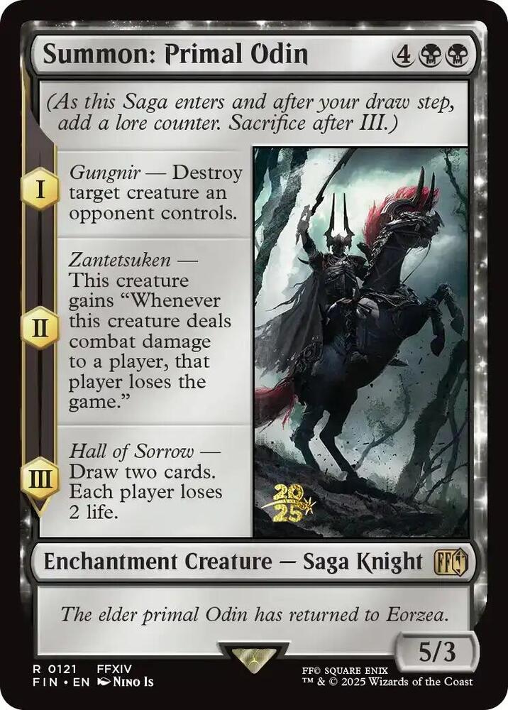 Summon Primal Odin (Prerelease Cards)  - Foil