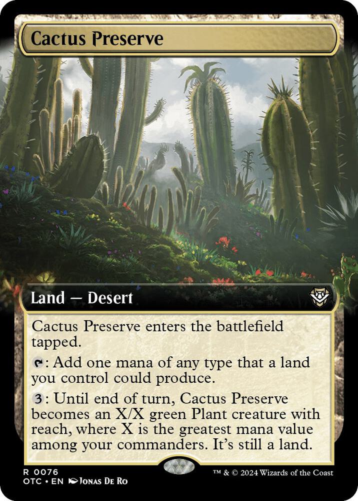 Cactus Preserve Extended Art (Commander: Outlaws of Thunder Junction) 
