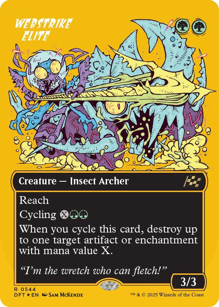 Webstrike Elite 544/291 (Aetherdrift)  - Borderless First-Place Foil