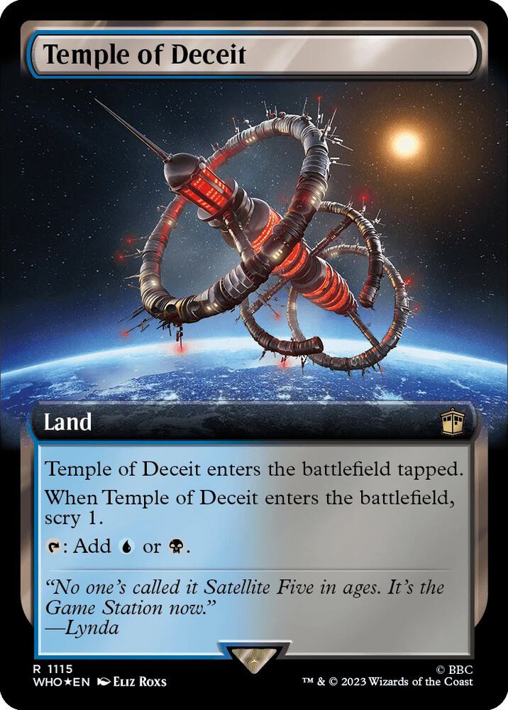 Temple of Deceit Extended Art Surge Foil 1115 (Universes Beyond: Doctor Who)  - Foil