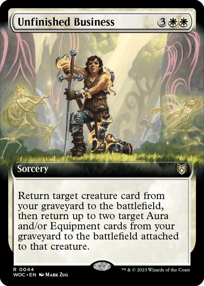 Unfinished Business Extended Art (Commander: Wilds of Eldraine) 