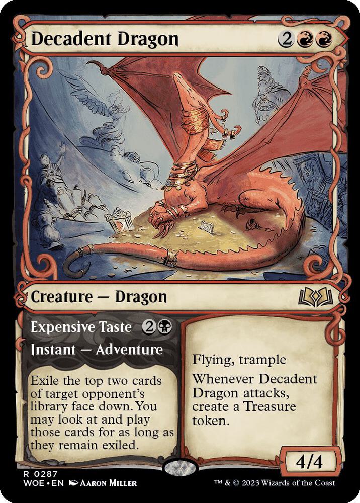 Decadent Dragon // Expensive Taste 287 (Wilds of Eldraine)  - Showcase