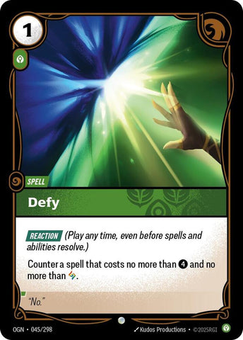 Defy (Origins)  - Foil