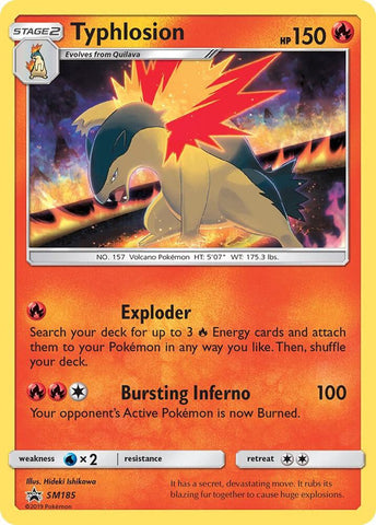Typhlosion SM185 (SM Promos)  - Holofoil