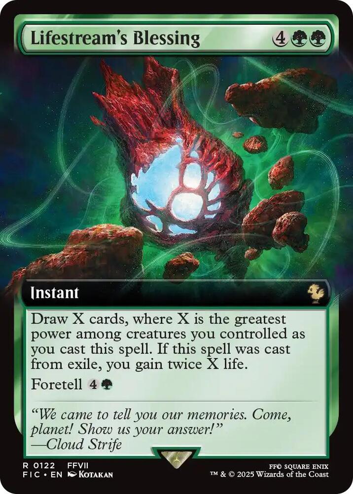 Lifestreams Blessing Extended Art (Commander: FINAL FANTASY)  - Foil