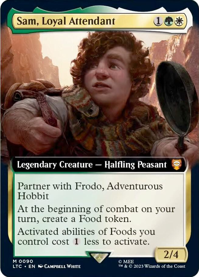 Sam Loyal Attendant Extended Art (Commander: The Lord of the Rings: Tales of Middle-earth)  - Foil