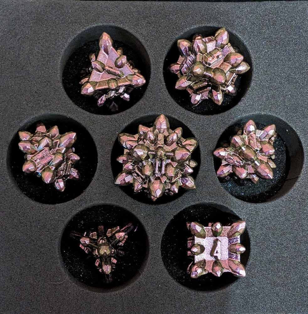 OZMTG -  Metal Dice spiked  - Pink