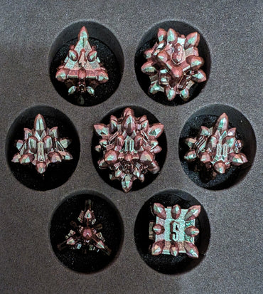 OZMTG -  Metal Dice spiked  - Tan Rust