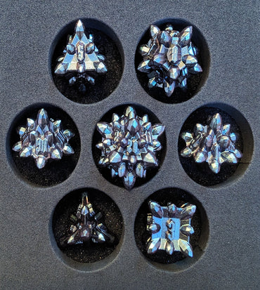 OZMTG -  Metal Dice spiked  - Blue Purple