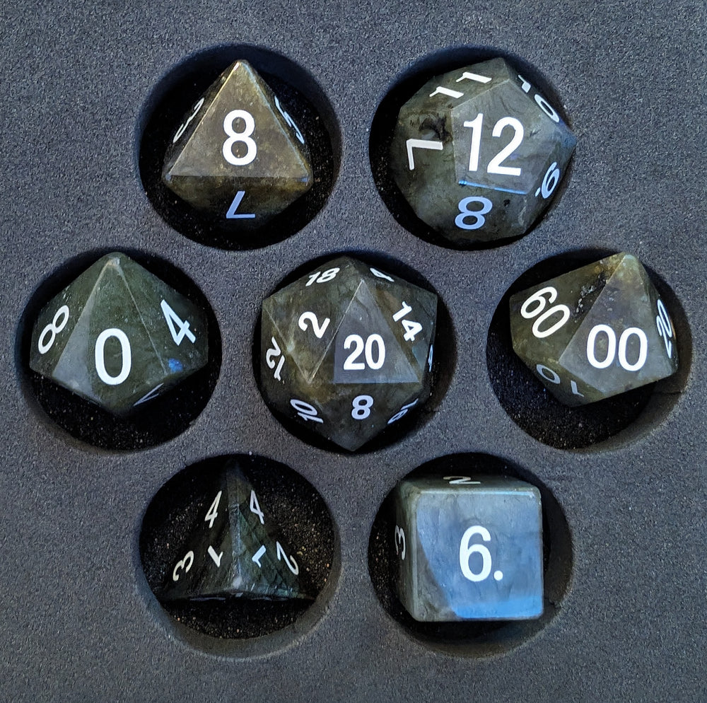 OZMTG -  Stone Dice  - Labradorite