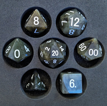 OZMTG -  Stone Dice  - Labradorite