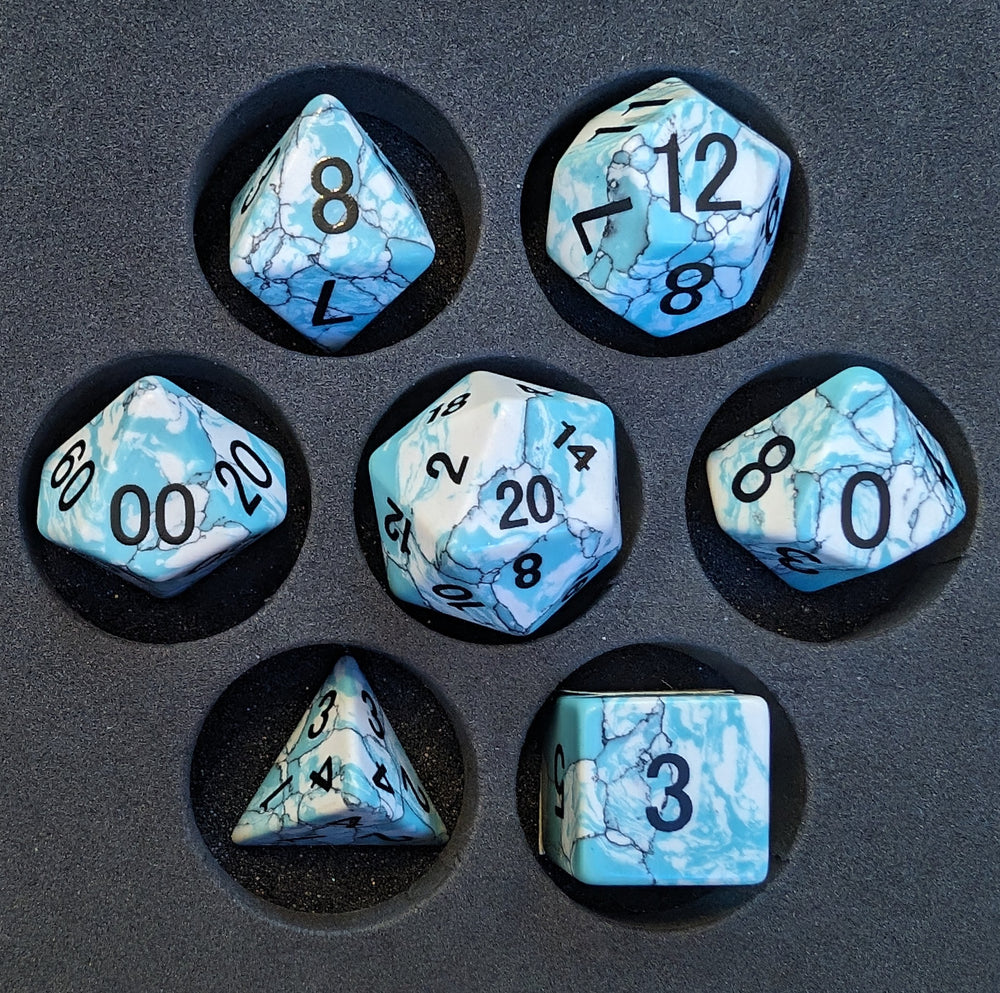 OZMTG -  Stone Dice  - Blue Turquoise