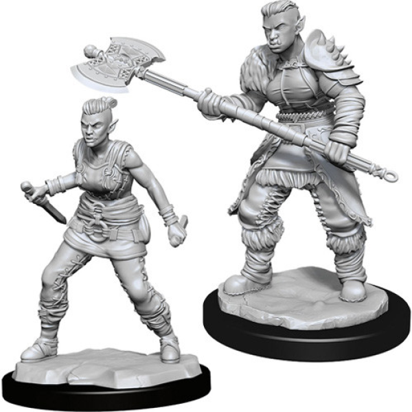 D&D Nolzurs Marvelous Unpainted Miniatures Orc Female Barbarian