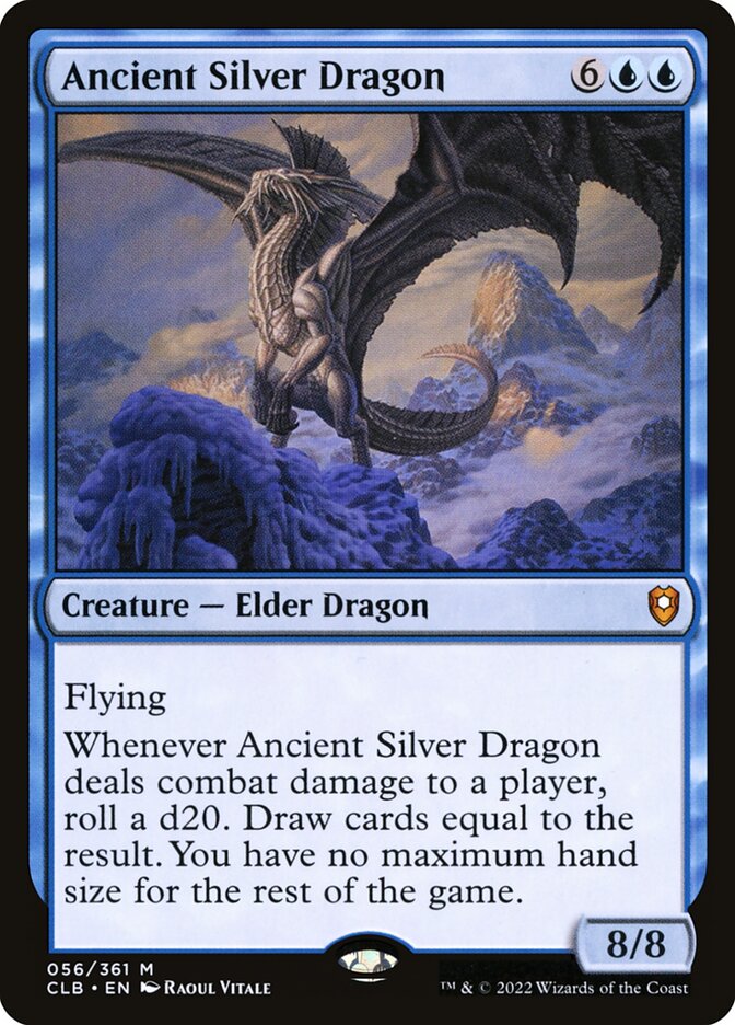 Ancient Silver Dragon 56 (Commander Legends: Battle for Baldur's Gate)  - Foil