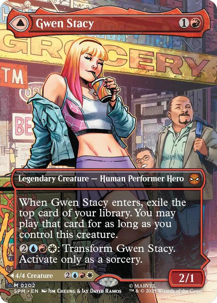 Gwen Stacy // Ghost-Spider 202/198 (Marvel's Spider-Man)  - Borderless Foil