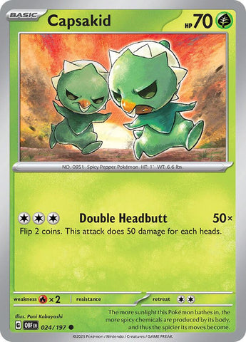 Capsakid 024 197 024/197 (SV03: Obsidian Flames) 