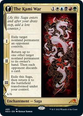 The Kami War // O-Kagachi Made Manifest 489/302 (Kamigawa: Neon Dynasty)  - Extended Art