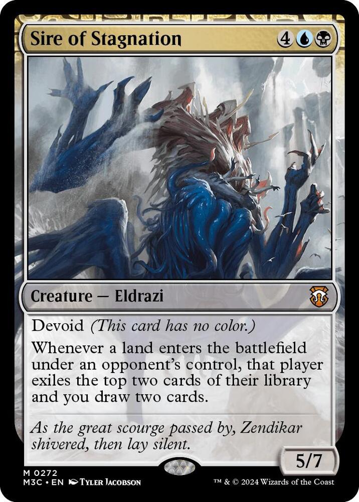 Sire of Stagnation Ripple Foil (Commander: Modern Horizons 3)  - Foil
