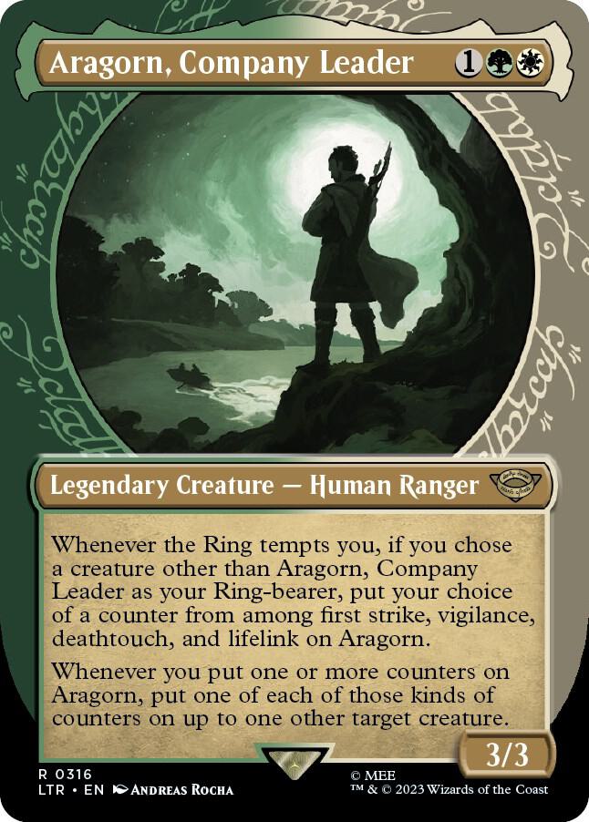 Aragorn Company Leader Showcase (Universes Beyond: The Lord of the Rings: Tales of Middle-earth)  - Foil