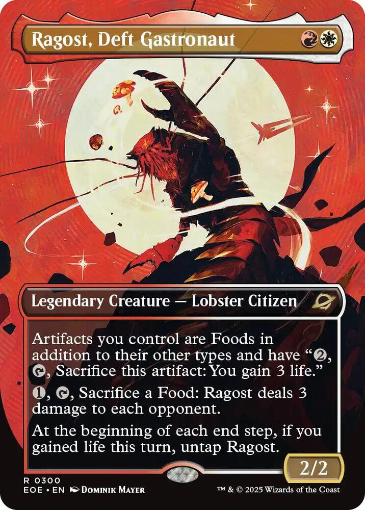 Ragost Deft Gastronaut Borderless (Edge of Eternities)  - Foil